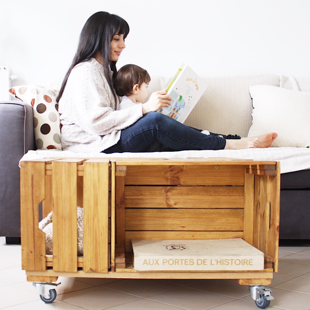 Table Basse En Caisse En Bois